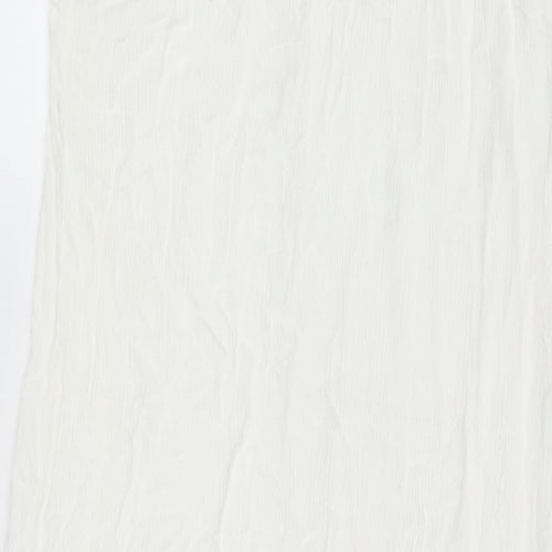 Kaffe Womens White Viscose Maxi Size 12 Square Neck Pullover
