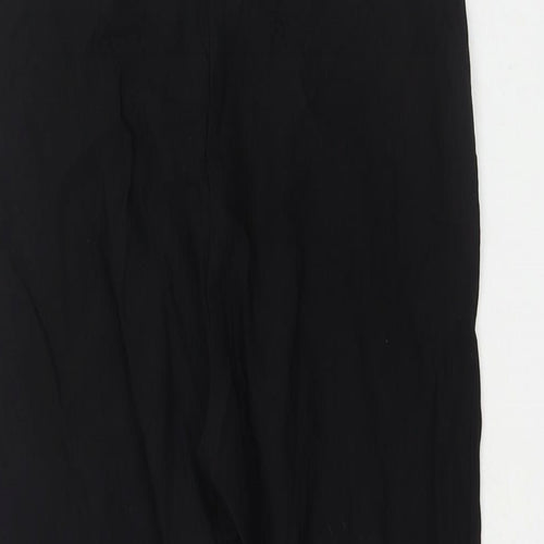 Lilia Womens Black Cotton Bermuda Shorts Size M L17 in Regular Pull On