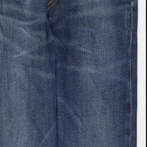 Levi's Mens Blue Cotton Straight Jeans Size 32 in L32 in Regular Zip