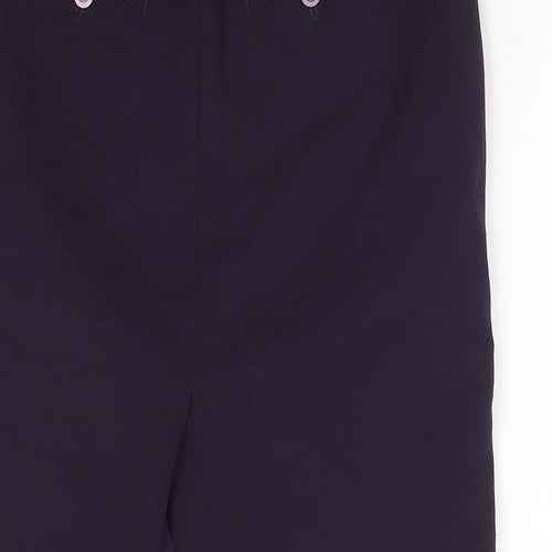 Per Una Womens Blue Polyester Straight & Pencil Skirt Size 8 Zip
