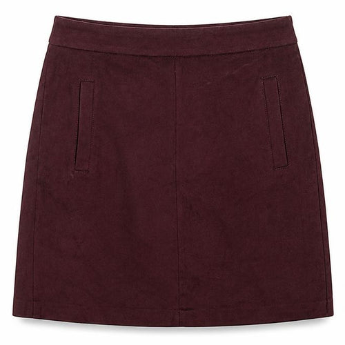Dorothy Perkins Womens Brown Viscose A-Line Skirt Size 6 Zip