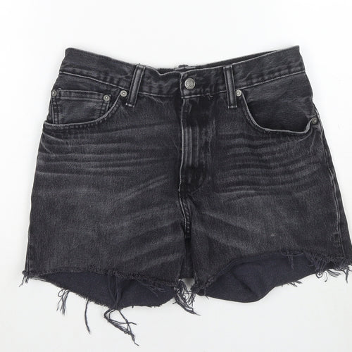 Levi's Womens Grey Cotton Cut-Off Shorts Size 28 in L3 in Regular Zip