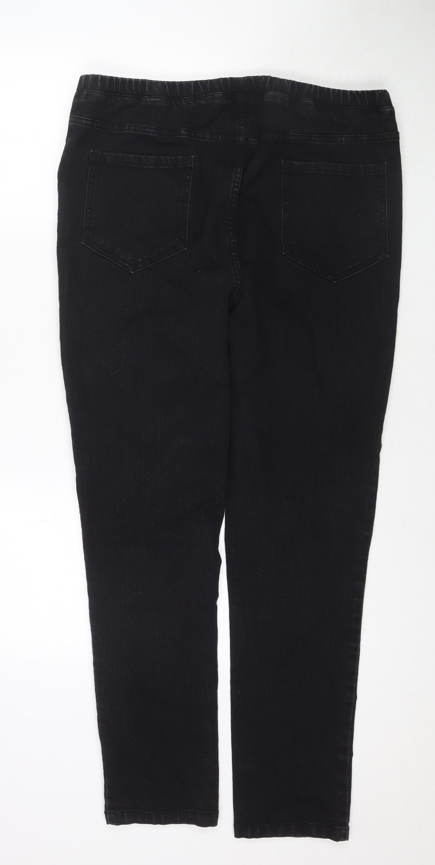 Savoir Womens Black Cotton Jegging Jeans Size 20 L30 in Regular