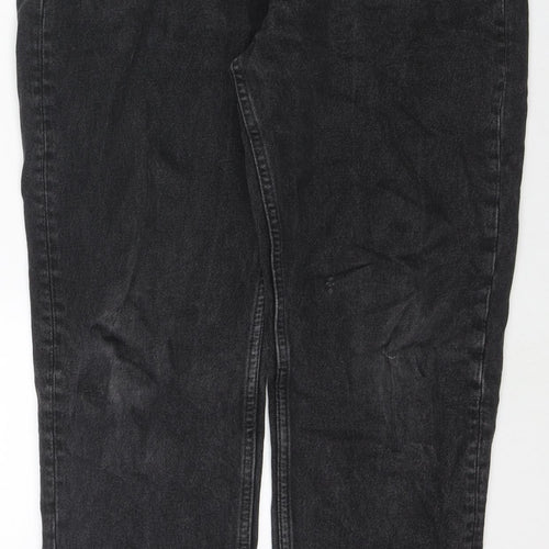 Weekday Womens Black Cotton Mom Jeans Size 31 in L30 in Regular Zip