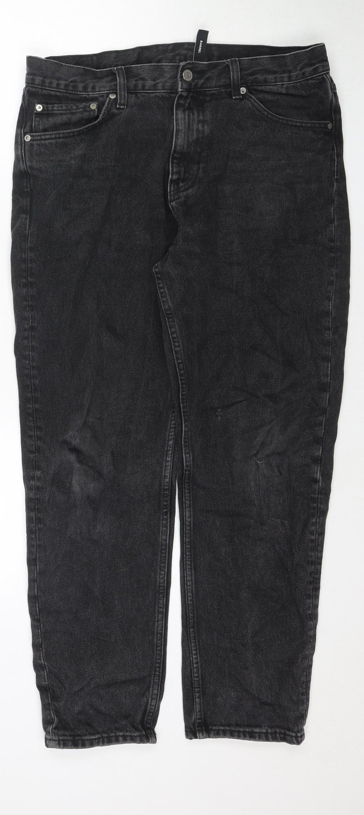 Weekday Womens Black Cotton Mom Jeans Size 31 in L30 in Regular Zip