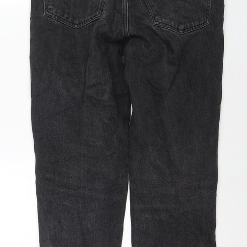 Weekday Womens Black Cotton Mom Jeans Size 31 in L30 in Regular Zip