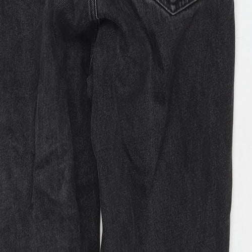 Weekday Womens Black Cotton Mom Jeans Size 31 in L30 in Regular Zip