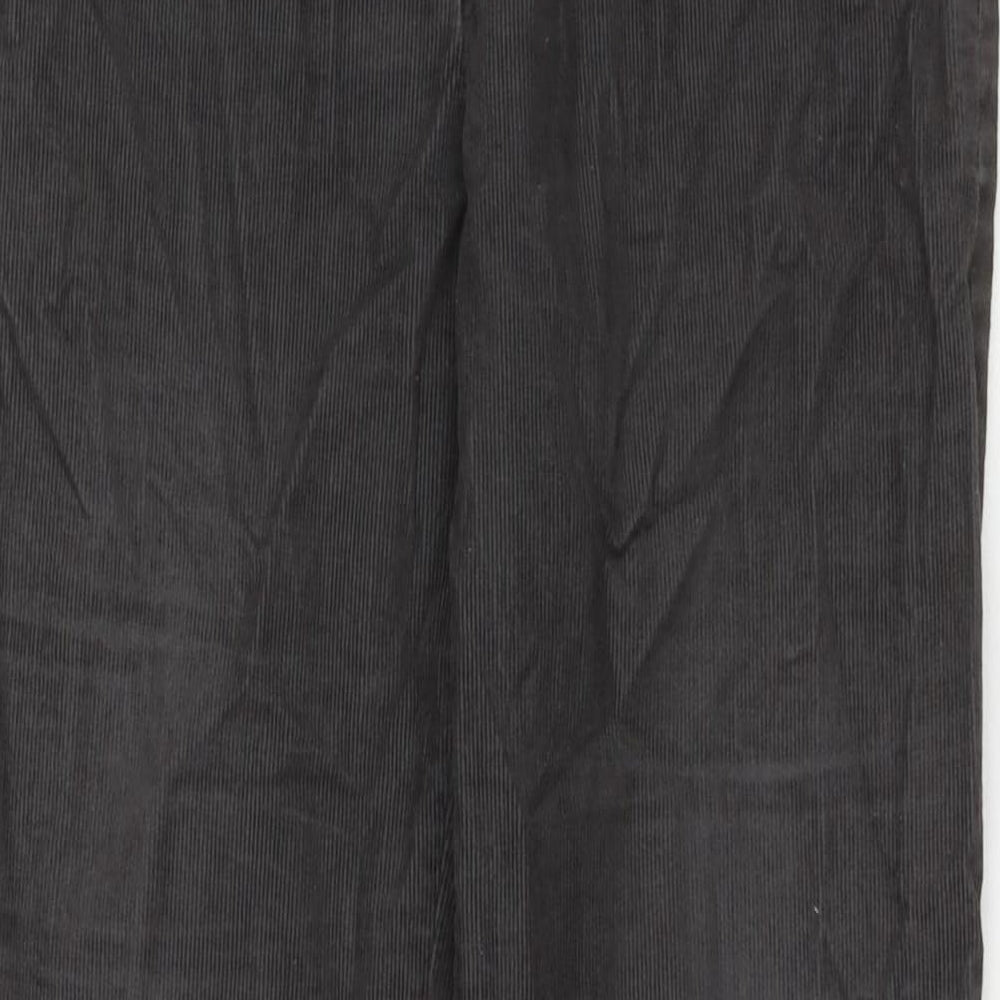 Jigsaw Womens Grey Cotton Snow Pants Trousers Size 10 L31 in Regular Zip