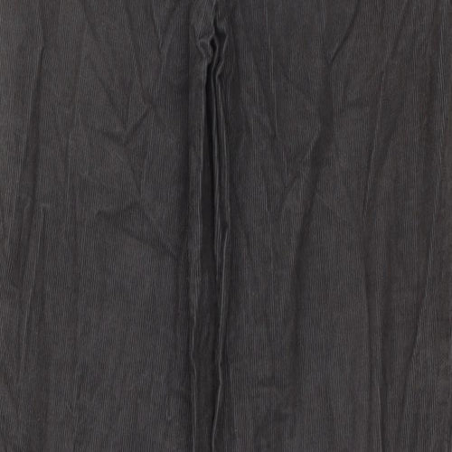 Jigsaw Womens Grey Cotton Snow Pants Trousers Size 10 L31 in Regular Zip