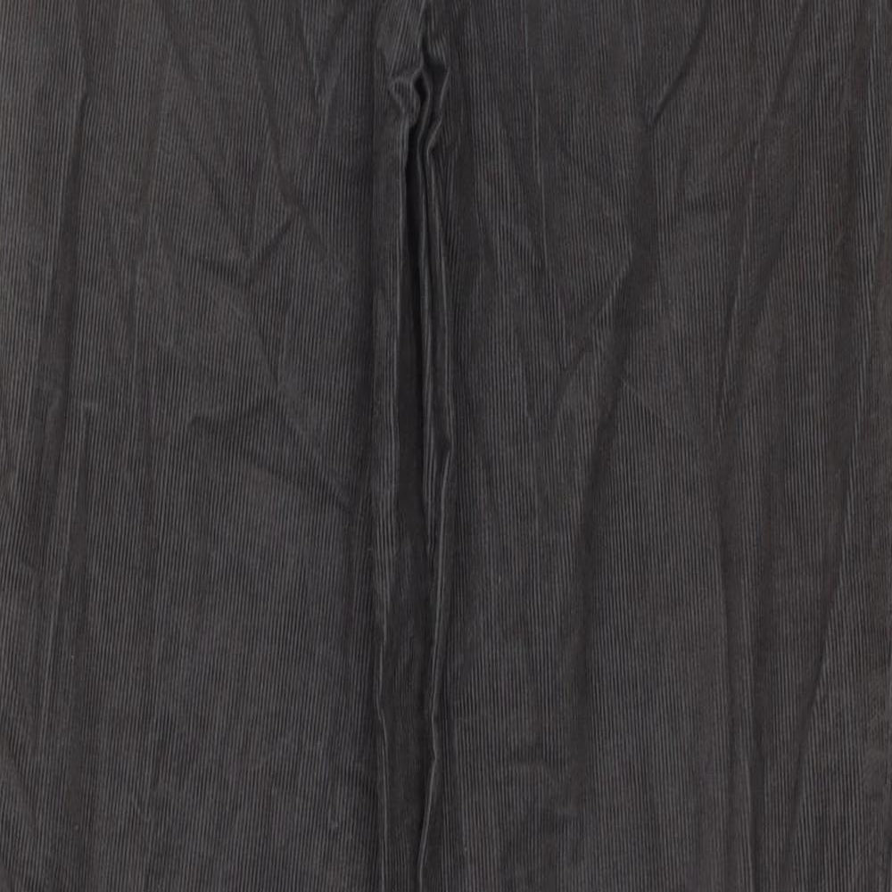 Jigsaw Womens Grey Cotton Snow Pants Trousers Size 10 L31 in Regular Zip