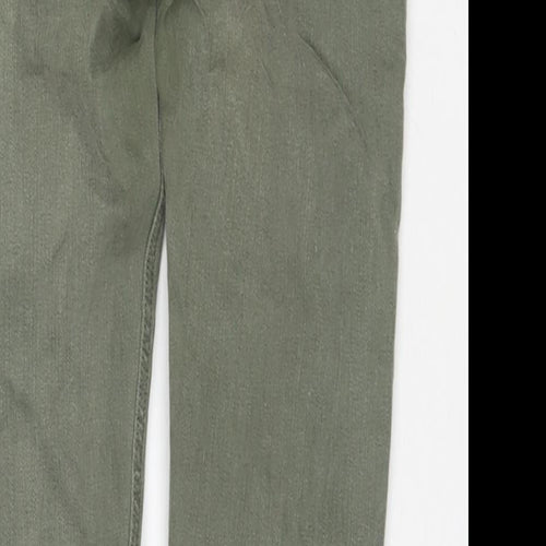 River Island Womens Green Cotton Skinny Jeans Size 10 L27 in Regular Zip