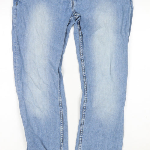 Denim & Co. Mens Blue Cotton Skinny Jeans Size 32 in L30 in Regular Zip