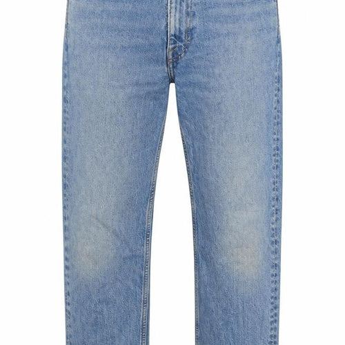 Weekday Mens Blue Cotton Straight Jeans Size 30 in L30 in Regular Zip