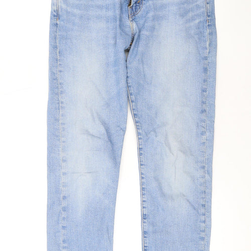 Levi's Mens Blue Cotton Straight Jeans Size 29 in L28 in Regular Zip