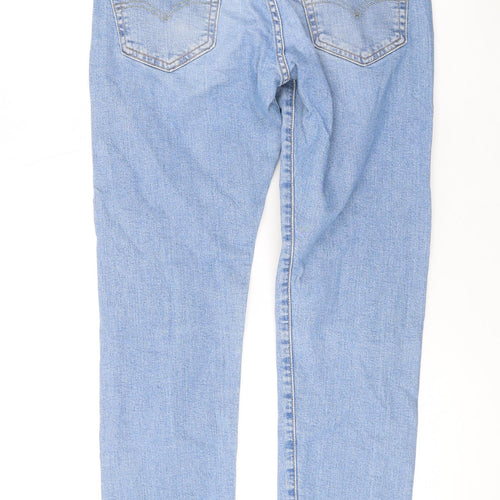 Levi's Mens Blue Cotton Straight Jeans Size 29 in L28 in Regular Zip