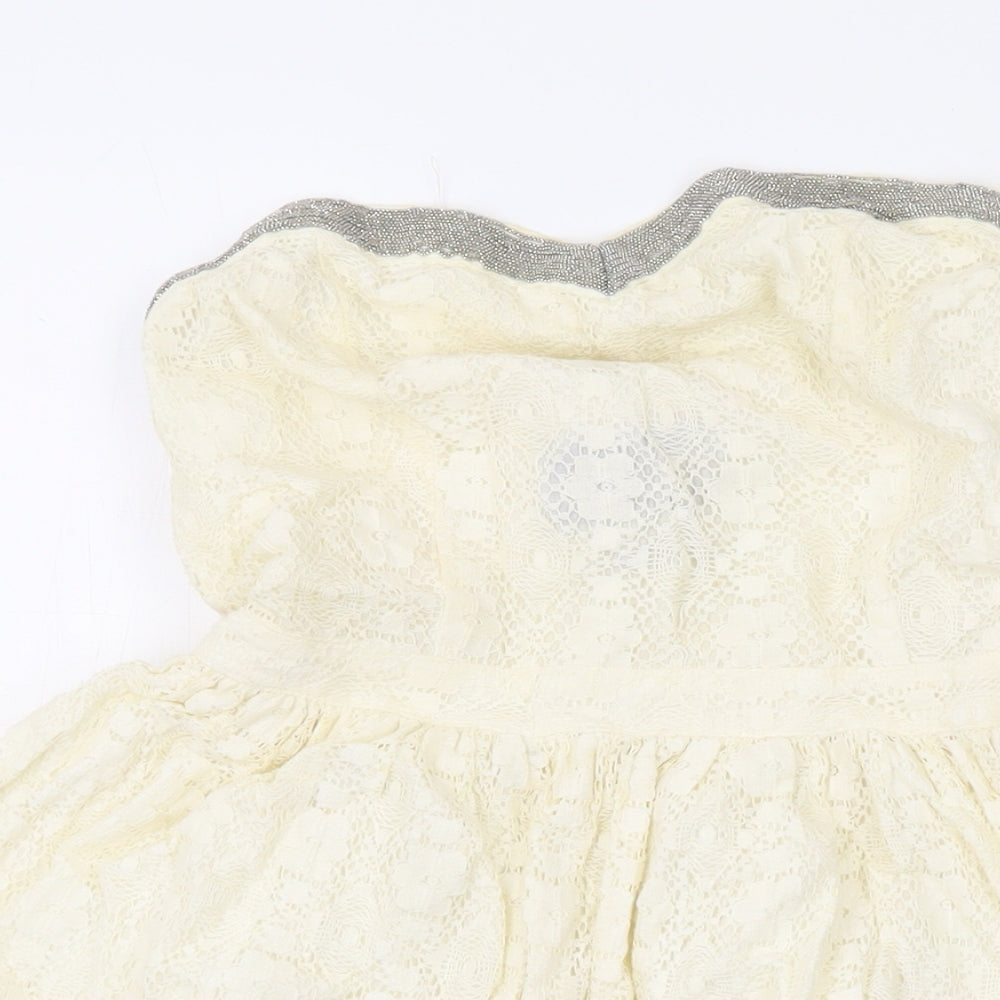 Superdry Womens Ivory Cotton A-Line Size XS Sweetheart Pullover