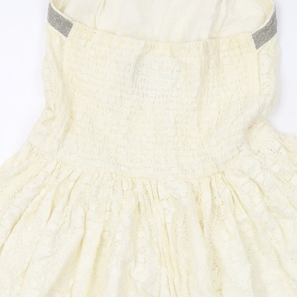 Superdry Womens Ivory Cotton A-Line Size XS Sweetheart Pullover