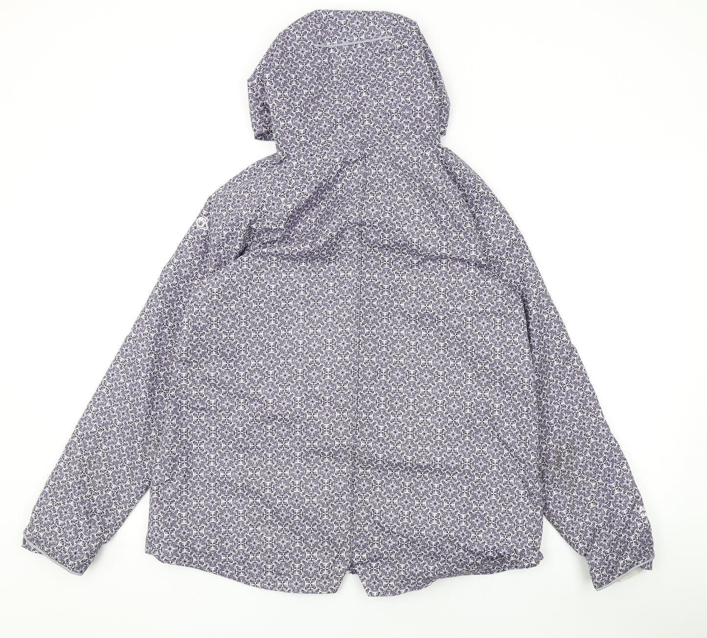 Craghoppers Girls Blue Geometric Rain Coat Coat Size 13 Years Zip