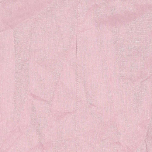 NEXT Womens Pink Linen Tank Dress Size 10 Scoop Neck Pullover