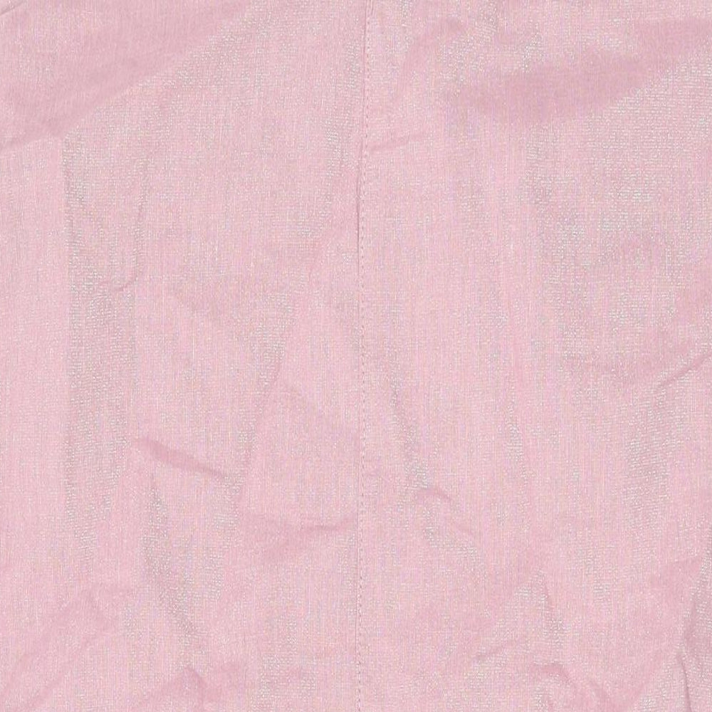 NEXT Womens Pink Linen Tank Dress Size 10 Scoop Neck Pullover