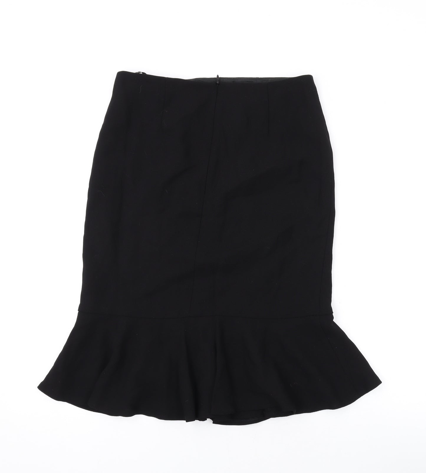 Hobbs Womens Black Wool Mini Skirt Size 10 Zip