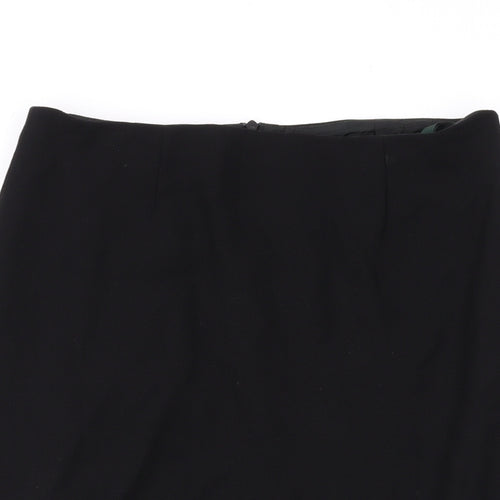 Hobbs Womens Black Wool Mini Skirt Size 10 Zip