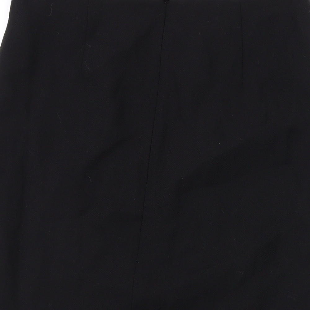 Hobbs Womens Black Wool Mini Skirt Size 10 Zip