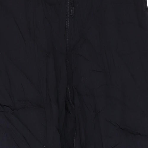 Linea Womens Black Viscose Trousers Size M L27 in Regular Drawstring