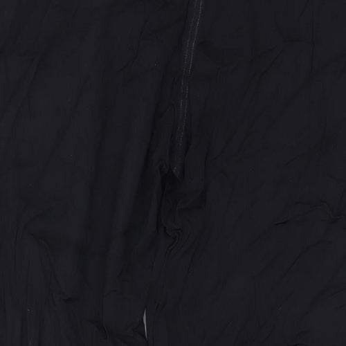 Linea Womens Black Viscose Trousers Size M L27 in Regular Drawstring