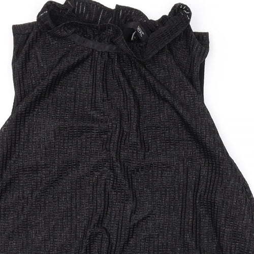 NEXT Womens Black Polyester Basic Tank Size 10 Mock Neck