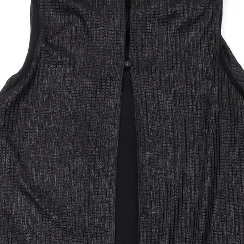 NEXT Womens Black Polyester Basic Tank Size 10 Mock Neck