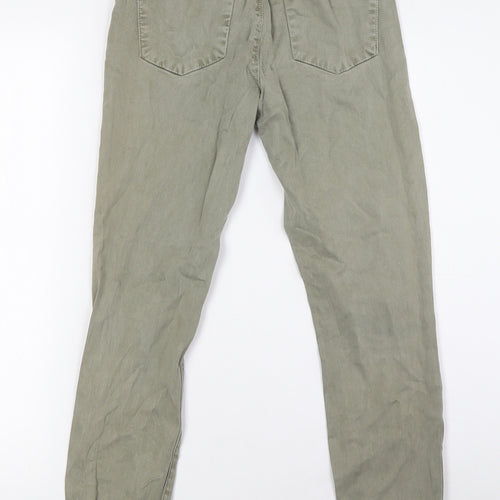 J.BRAND Womens Green Lyocell Trousers Size 25 L27 in Regular Zip - turn ups