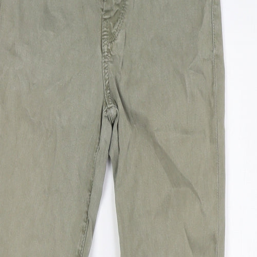 J.BRAND Womens Green Lyocell Trousers Size 25 L27 in Regular Zip - turn ups