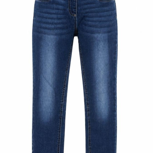 NEXT Girls Blue Cotton Straight Jeans Size 11 Years L25 in Regular
