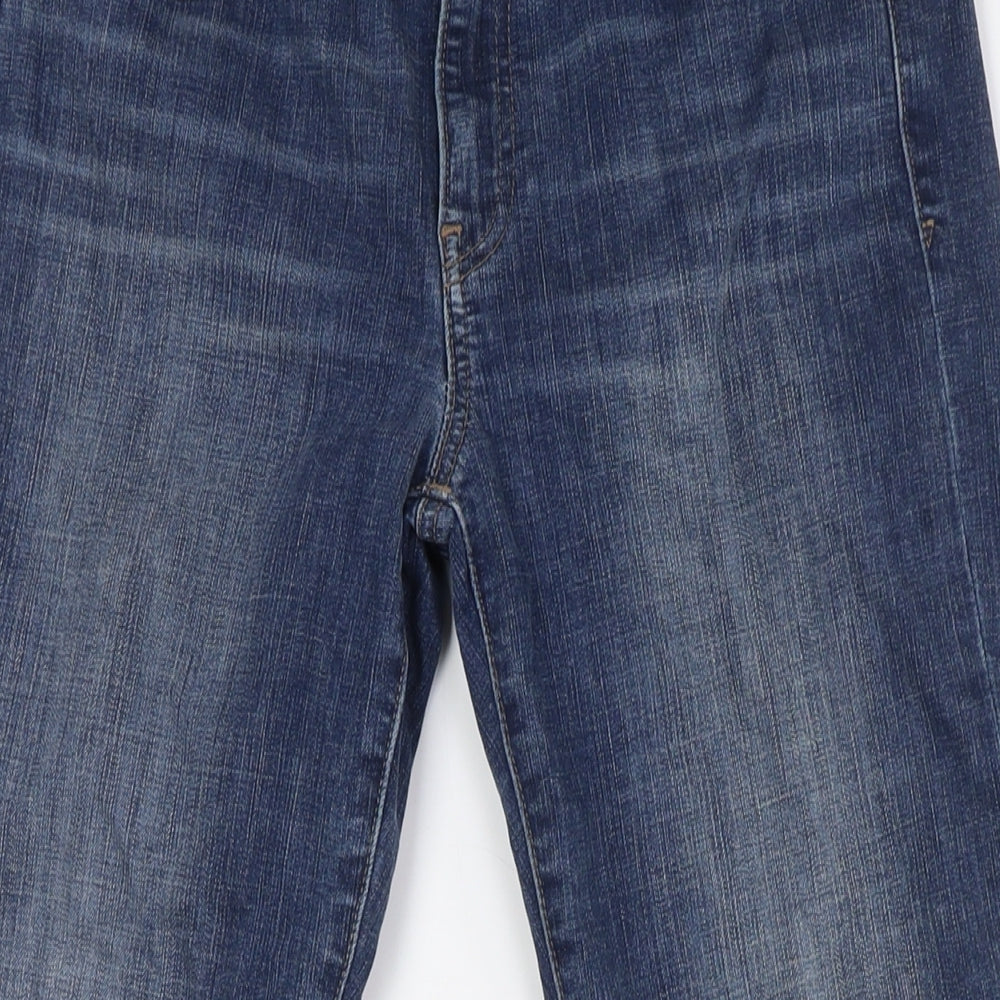 Gap Mens Blue Cotton Straight Jeans Size 34 in L31 in Regular Zip