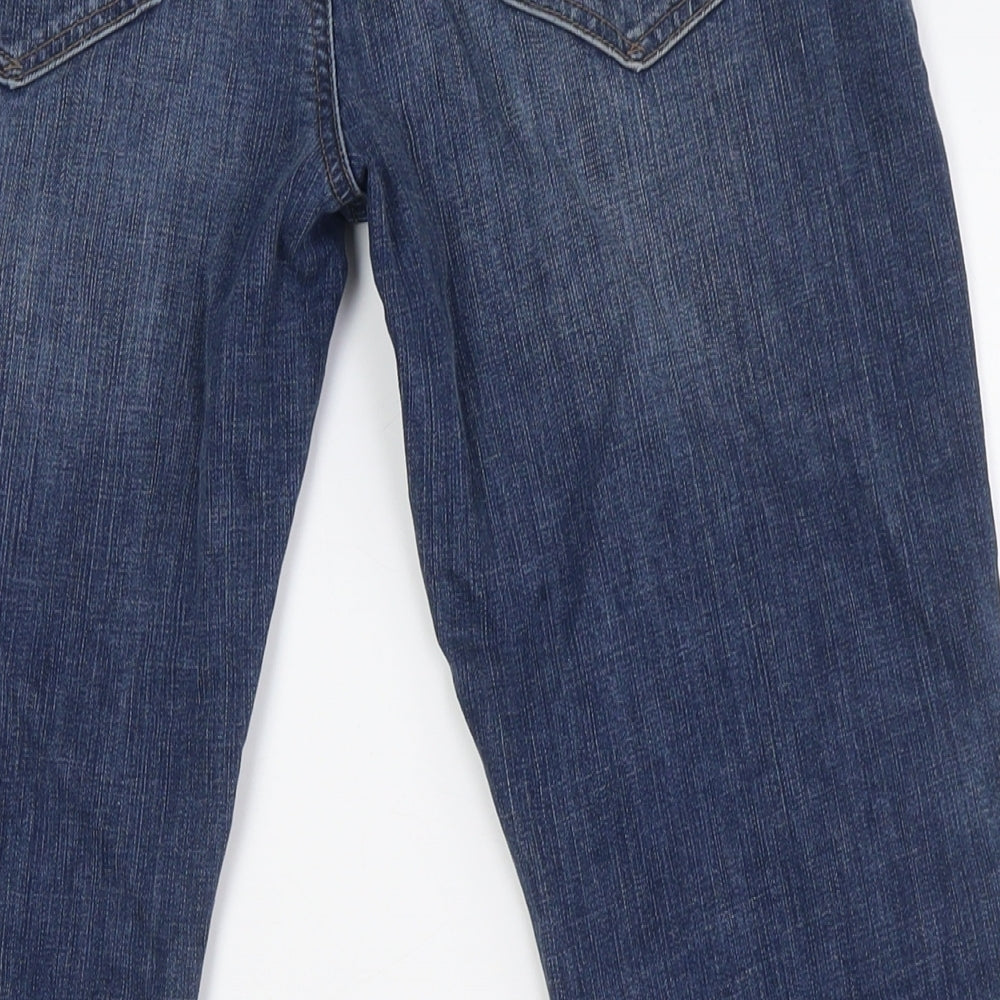 Gap Mens Blue Cotton Straight Jeans Size 34 in L31 in Regular Zip