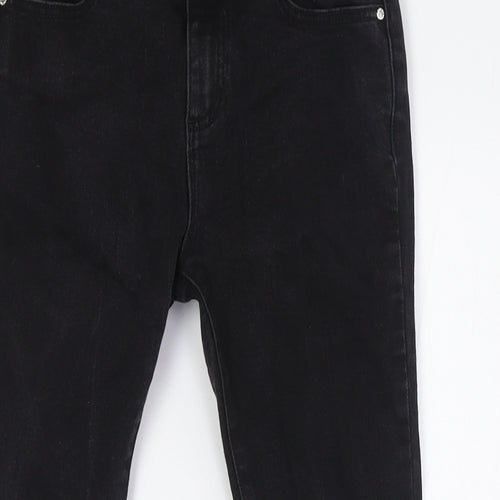 Denim Co Boys Black Cotton Straight Jeans Size 9-10 Years L23 in Regular Zip