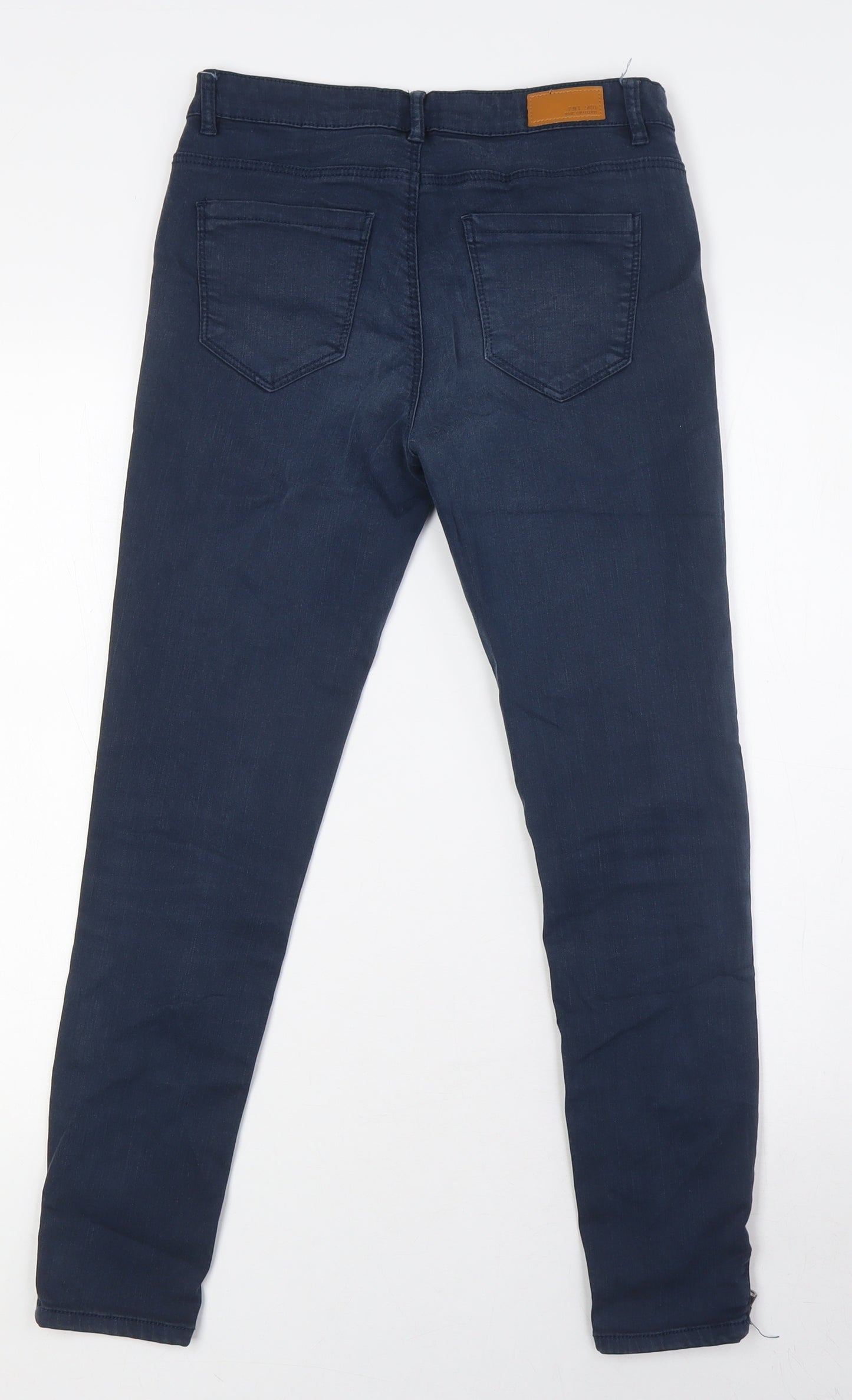 Pimkie Womens Blue Cotton Jegging Jeans Size 6 L27 in Regular Zip