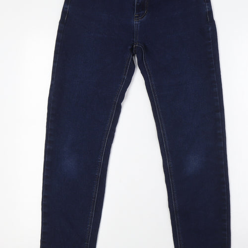 B.S Jeans Womens Blue Cotton Skinny Jeans Size 8 L29 in Regular Zip