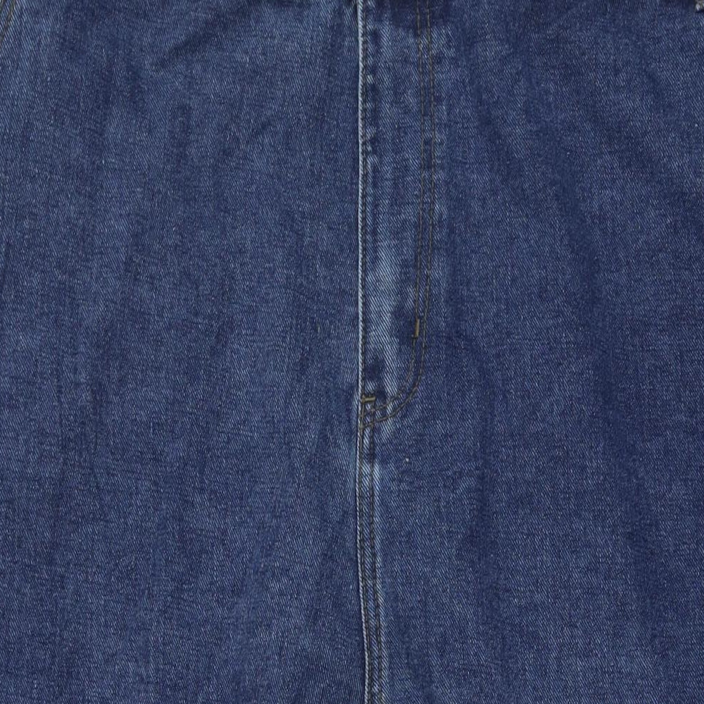 Forge Mens Blue Cotton Straight Jeans Size 60 in L30 in Regular Zip