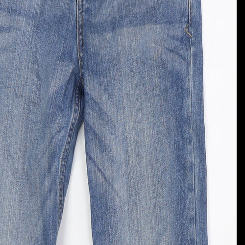 Cat&Jack Girls Blue Cotton Bootcut Jeans Size 12 Years L28 in Regular Zip