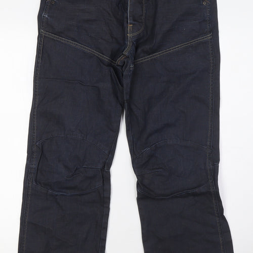 Utility 325 Mens Blue Cotton Straight Jeans Size 32 in L28 in Regular Button