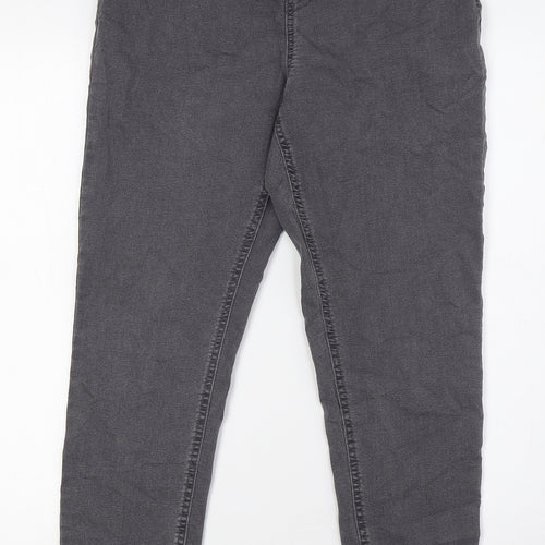 Marks and Spencer Womens Grey Cotton Jegging Jeans Size 12 L28 in Regular
