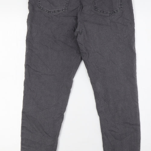 Marks and Spencer Womens Grey Cotton Jegging Jeans Size 12 L28 in Regular