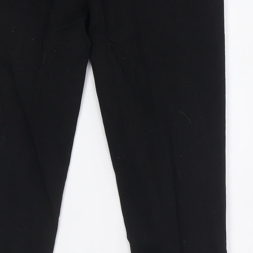 Marks and Spencer Womens Black Cotton Skinny Jeans Size 10 L26 in Regular Zip