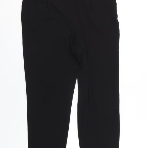 M&Co Womens Black Polyester Trousers Size 10 L29 in Regular