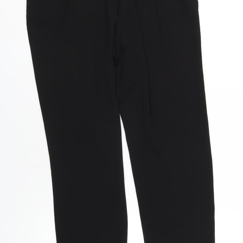 M&Co Womens Black Polyester Trousers Size 10 L29 in Regular