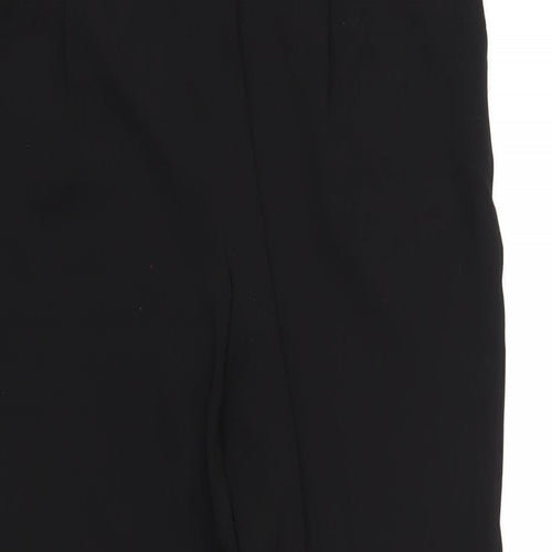 M&Co Womens Black Polyester Trousers Size 10 L29 in Regular
