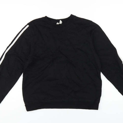 ASOS Womens Black Cotton Pullover Sweatshirt Size 10 Pullover