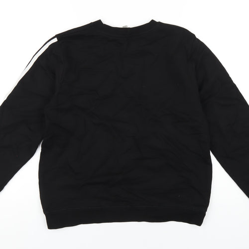 ASOS Womens Black Cotton Pullover Sweatshirt Size 10 Pullover